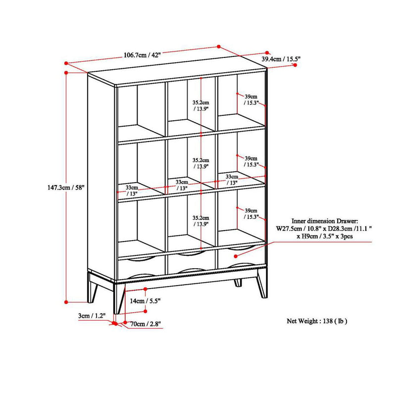 Harper - Cube Storage With Drawers - R&R Furniture Gallery (Fountain Valley, CA)