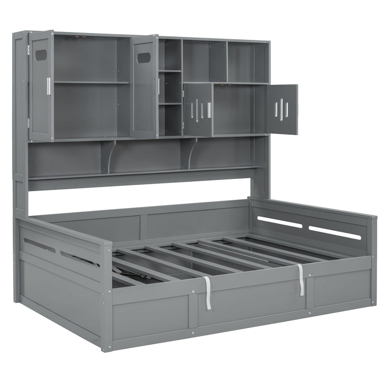 Daybed With All-In-One Cabinet And Shelf - R&R Furniture Gallery (Fountain Valley, CA)
