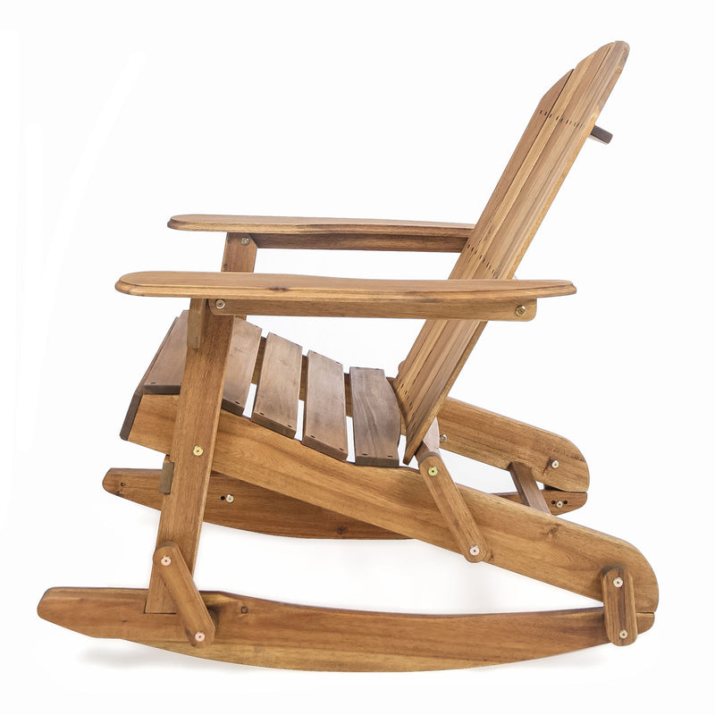 Outdoor Adirondack Rocking Chair With Hand Crafted Details - R&R Furniture Gallery (Fountain Valley, CA)