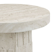 Asta - Concrete Indoor/Outdoor Side Table - Travertine - R&R Furniture Gallery (Fountain Valley, CA)