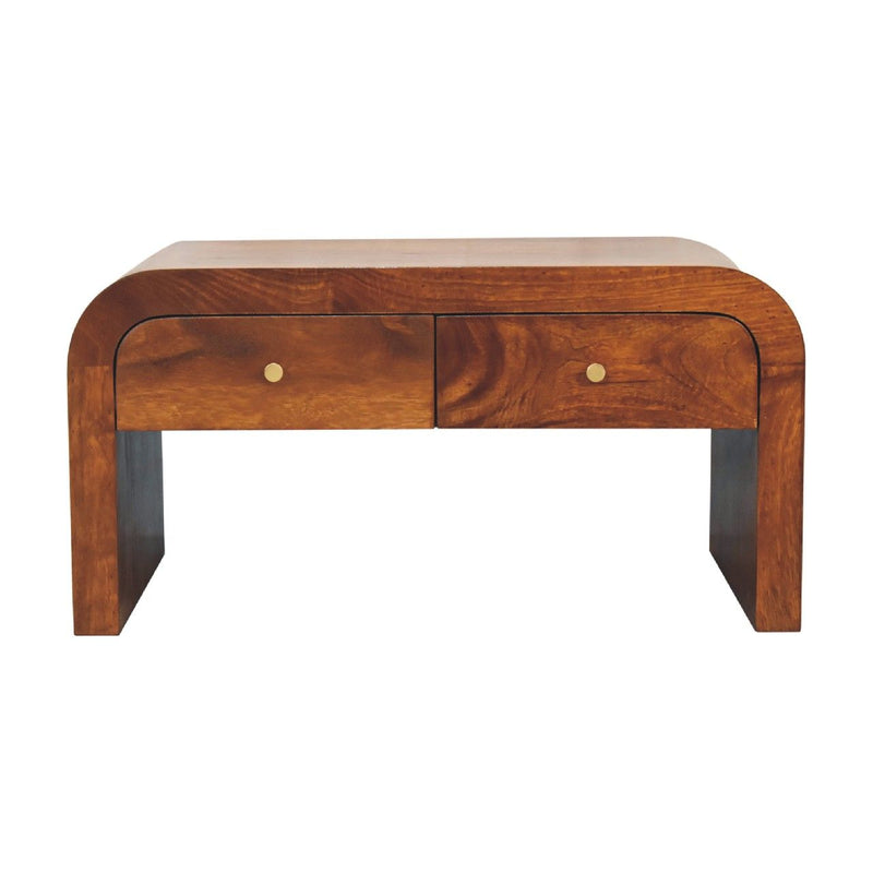 Darcy - Coffee Table, 2 Drawer - Chestnut - R&R Furniture Gallery (Fountain Valley, CA)