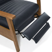 Asher - Modern Push Back Recliner With Wood Arms - R&R Furniture Gallery (Fountain Valley, CA)