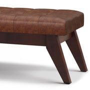 Draper - Upholstered Mid Century Tufted Ottoman Bench - R&R Furniture Gallery (Fountain Valley, CA)