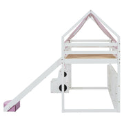 Loft Bed With House Shaped Frame And Tent - R&R Furniture Gallery (Fountain Valley, CA)