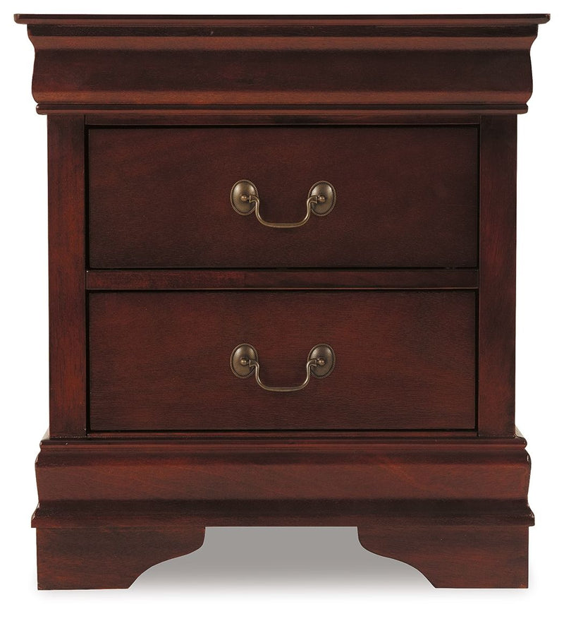 Alisdair - Two Drawer Night Stand - Reddish Brown - R&R Furniture Gallery (Fountain Valley, CA)