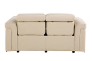 1126 - Top Grain Power Reclining Italian Leather Loveseat - R&R Furniture Gallery (Fountain Valley, CA)