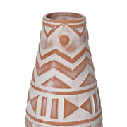 Earthenware - Aztec Teardrop Flower Vase - Terracotta - R&R Furniture Gallery (Fountain Valley, CA)