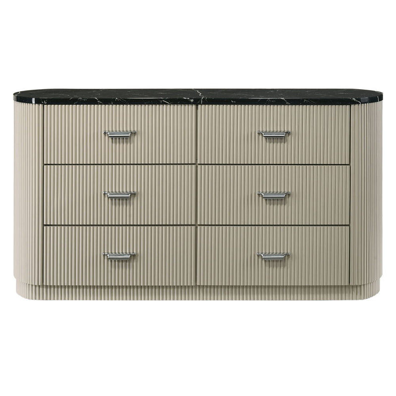 Travonte - Dresser - Gray / Beige - R&R Furniture Gallery (Fountain Valley, CA)