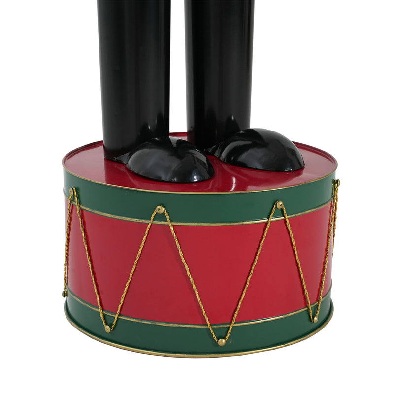 Noble House classic nutcracker holiday decor figure in green and red, perfect for Christmas decorations.