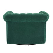 Chesterfield Style Swivel Club Chair With Button Tufted - R&R Furniture Gallery (Fountain Valley, CA)