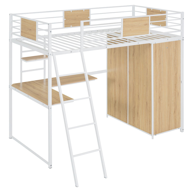 Loft Bed With L Shape Desk And Wardrobe - R&R Furniture Gallery (Fountain Valley, CA)