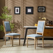 French Country Style Dining Chair With Upholstered Seating And Fluted Legs - R&R Furniture Gallery (Fountain Valley, CA)