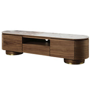 Willene - TV Stand With Ceramic Top - Ceramic Top & Walnut - R&R Furniture Gallery (Fountain Valley, CA)