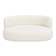 Shep - Curved Dog Sofa Bed Medium - Ivory White - R&R Furniture Gallery (Fountain Valley, CA)