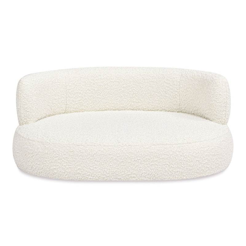 Shep - Curved Dog Sofa Bed Medium - Ivory White - R&R Furniture Gallery (Fountain Valley, CA)