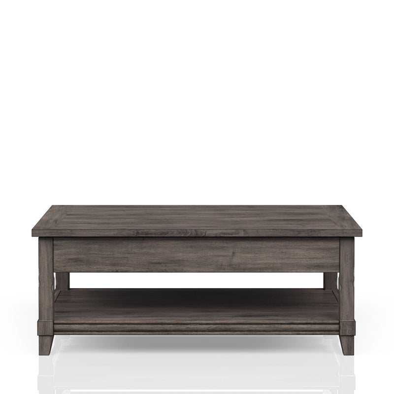 Lift Top Cocktail Table With Casters - Gray - R&R Furniture Gallery (Fountain Valley, CA)