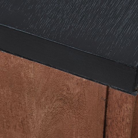Kallari - Chair Side End Table - Warm Brown / Black - R&R Furniture Gallery (Fountain Valley, CA)