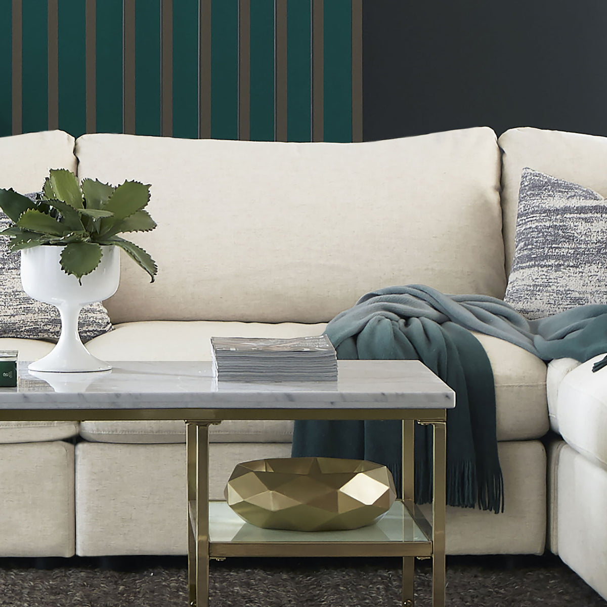 Duncan- Armless Chair With Removable Cushions