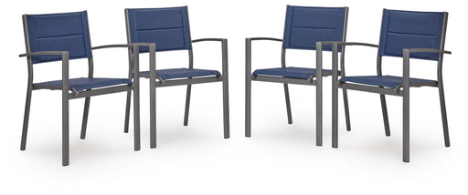 Rocky Creek - Sling Arm Chair (Set of 4) - Blue / Gray - R&R Furniture Gallery (Fountain Valley, CA)