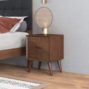 Alexandra - Night Stand With 2 Drawers - Walnut Brown - R&R Furniture Gallery (Fountain Valley, CA)