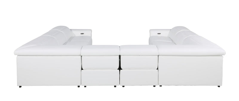 1126 - 8-Piece U-Shaped Sectional Sofa In With 4 Power Recliners & Power Headrests