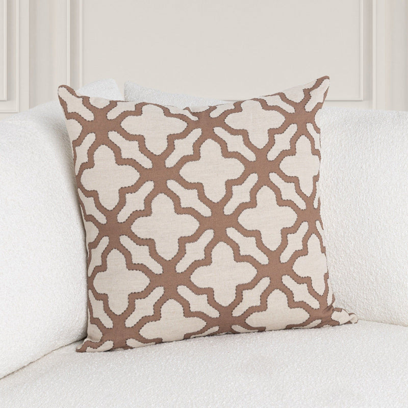 Lineage - Mullan 22" x 22"Pillow - Frothed Brown - R&R Furniture Gallery (Fountain Valley, CA)