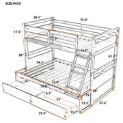 DreamHaus bunk bed with built-in storage, featuring a sturdy frame, ladder, and space-saving design for kids' bedroom.