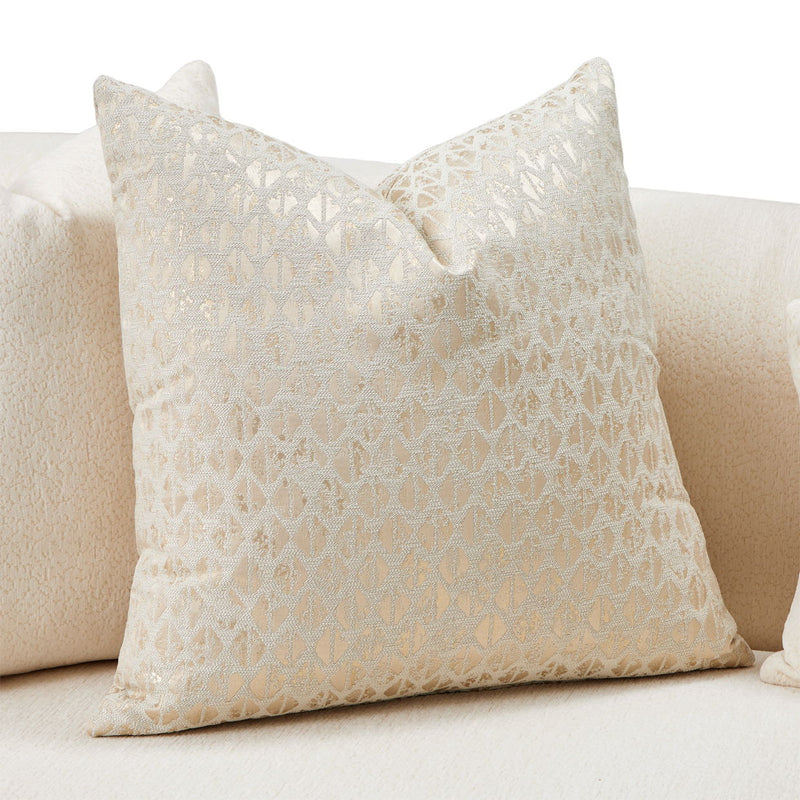 Sassani - Sofa - Crepe / Gold - R&R Furniture Gallery (Fountain Valley, CA)