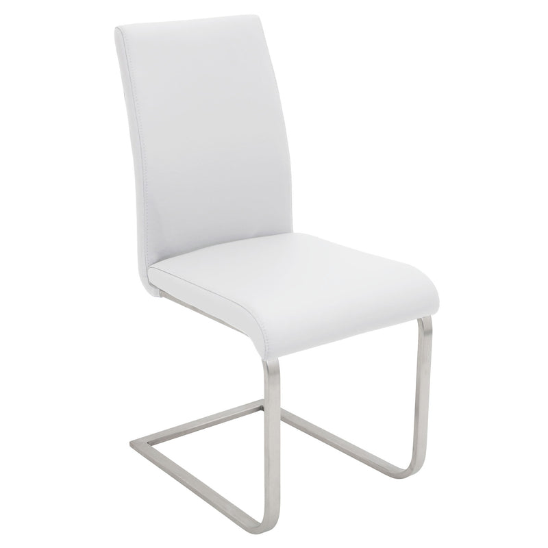 Lumi Source Fuji Foster contemporary 5-piece dining set with glass table and matching chairs, modern design for dining room.