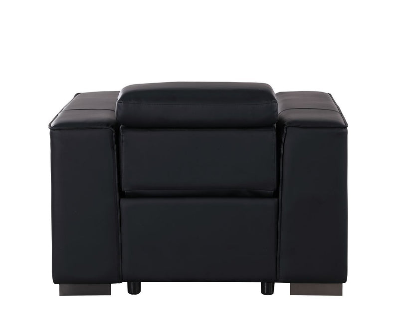 1208 - Leather Power Reclining Chair With Power Headrest