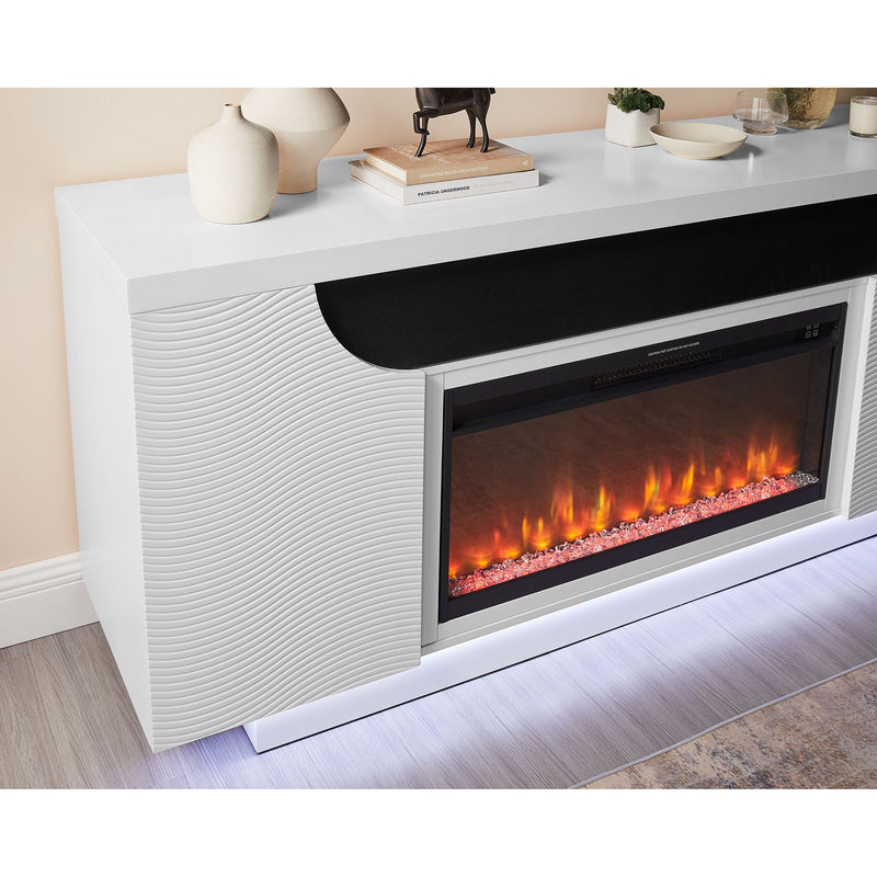 Alessia - Electric Fireplace With Multi Color LED And Flame Settings - R&R Furniture Gallery (Fountain Valley, CA)
