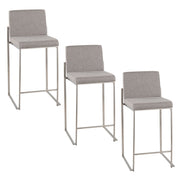 Lumi Source Fuji high back counter stool with contemporary design, featuring a sleek seat and sturdy legs for modern kitchen or bar.
