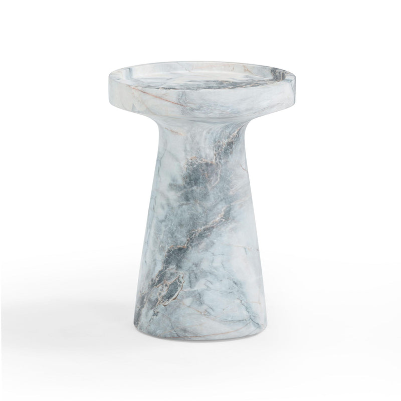 Zara - Indoor / Outdoor Side Table - Blue / White - R&R Furniture Gallery (Fountain Valley, CA)