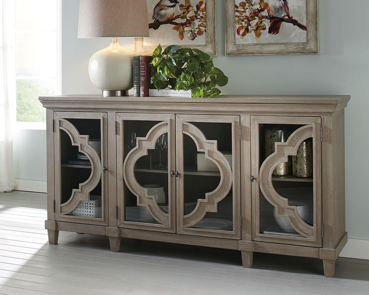 Fossil Ridge - Accent Cabinet - Gray - R&R Furniture Gallery (Fountain Valley, CA)