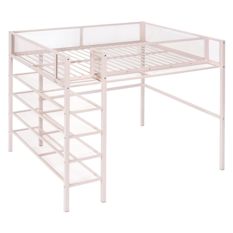 Loft Bed With 4 Tier Shelves And Storage - R&R Furniture Gallery (Fountain Valley, CA)