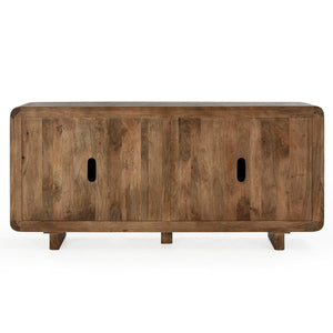 Classic Home Holmes 4-door buffet with wooden finish, featuring spacious storage and sleek design for dining room decor.