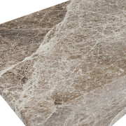 Adler - Outdoor Concrete Accent Table - Brown/Ivory - R&R Furniture Gallery (Fountain Valley, CA)