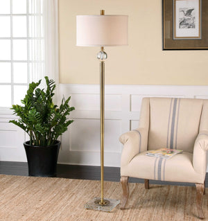 Mesita - Floor Lamp - Brass