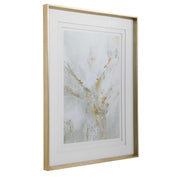 Uttermost Ethos framed abstract print with gold finish, modern wall art in a sleek, stylish design for contemporary decor.
