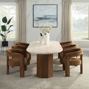 Leonardo - Arm Chair (Set of 2) - Brown Linen - R&R Furniture Gallery (Fountain Valley, CA)