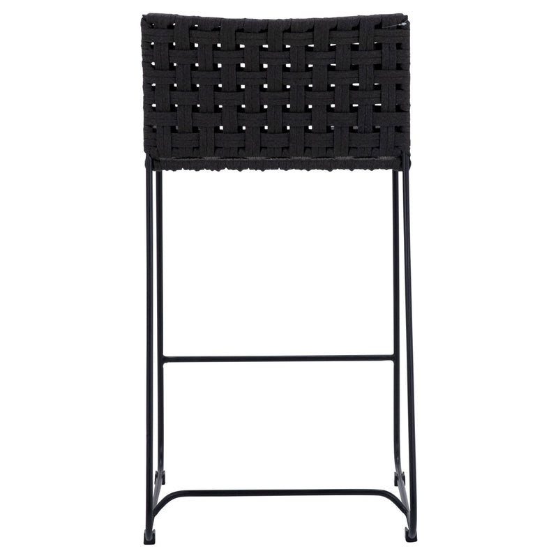 Forbes - Outdoor Counter Stool - Black And Charcoal