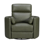 Parker Living Radius Power Swivel Glider Recliner chair in neutral fabric, showing plush cushioning and modern design.