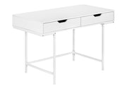 Computer Desk For Home Office, Storage Drawers, Marble Look Contemporary & Modern - R&R Furniture Gallery (Fountain Valley, CA)