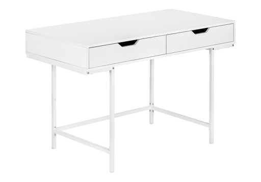 Computer Desk For Home Office, Storage Drawers, Marble Look Contemporary & Modern - R&R Furniture Gallery (Fountain Valley, CA)