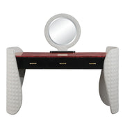 Jamonica - Vanity Desk - Gray & Dark Brown - R&R Furniture Gallery (Fountain Valley, CA)