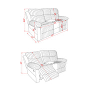 Bruni - Console Reclining Loveseat With Manual Recline - R&R Furniture Gallery (Fountain Valley, CA)