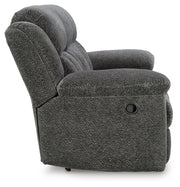 Signature Design by Ashley Frohn reclining sofa and loveseat set with plush upholstery and padded armrests, ideal for living room comfort.