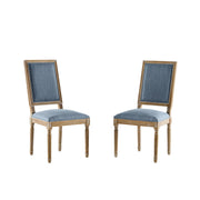French Country Style Dining Chair With Upholstered Seating And Fluted Legs - R&R Furniture Gallery (Fountain Valley, CA)