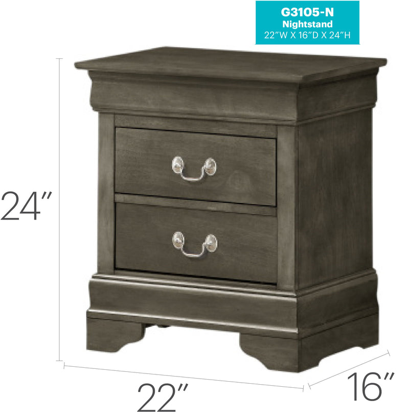 Louis Phillipe - Nightstand - Wood - R&R Furniture Gallery (Fountain Valley, CA)
