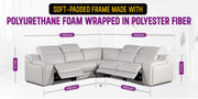 1116 - Power Reclining Italian Leather Sectional - R&R Furniture Gallery (Fountain Valley, CA)